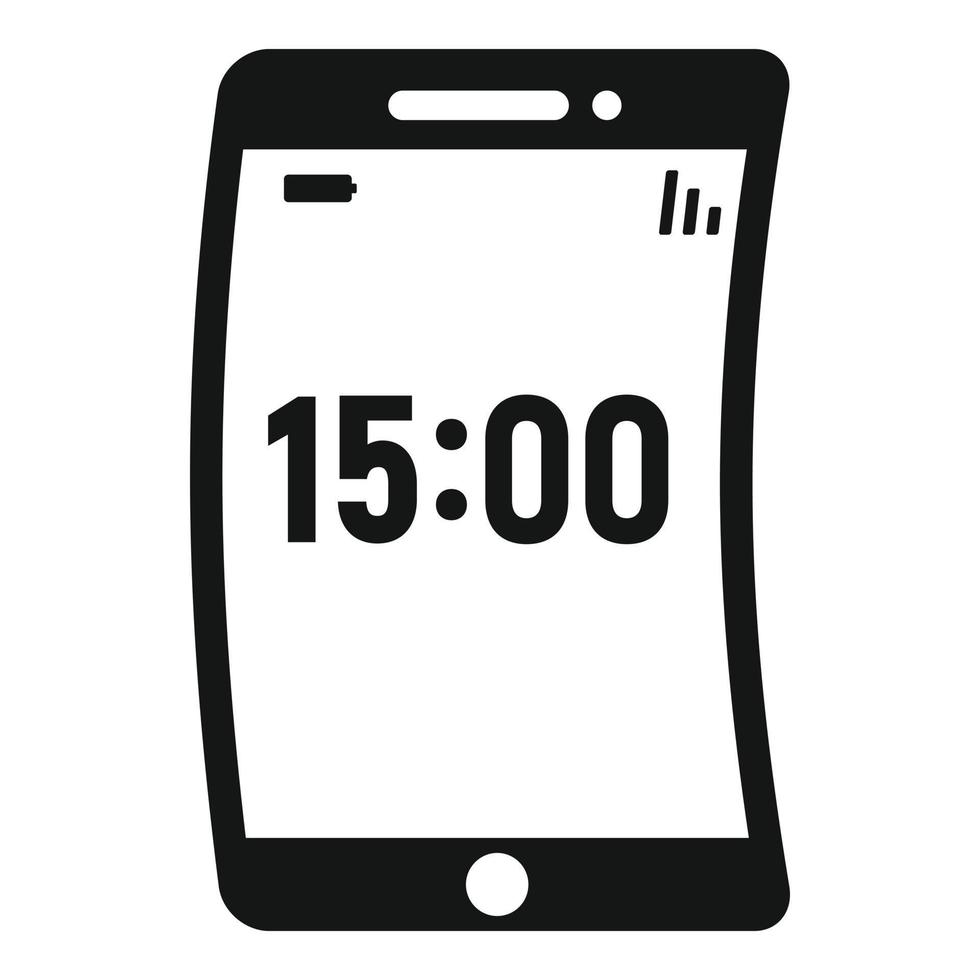 Foldable device icon, simple style vector