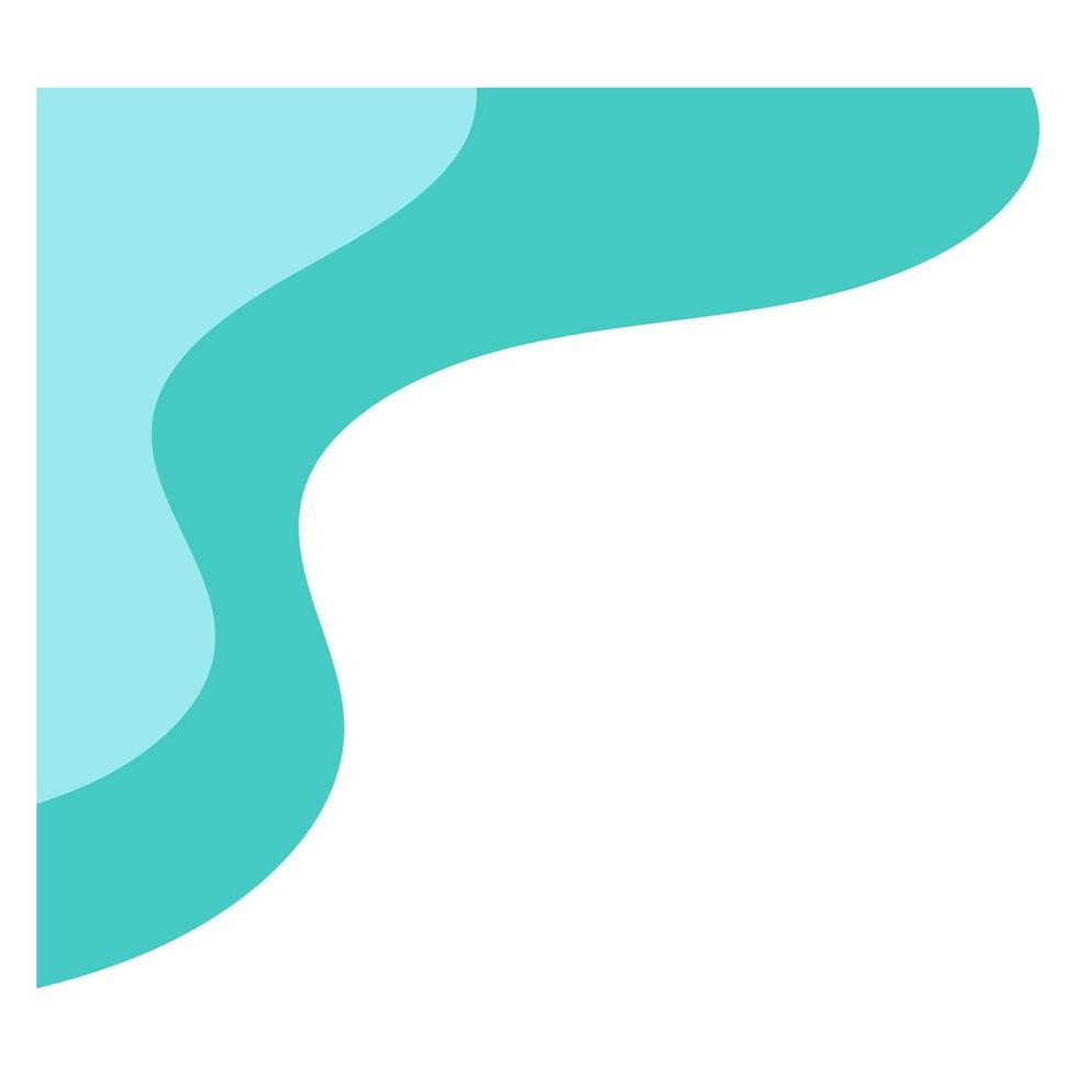 Colorful Wavy Abstract Corner with Pastel Corner vector