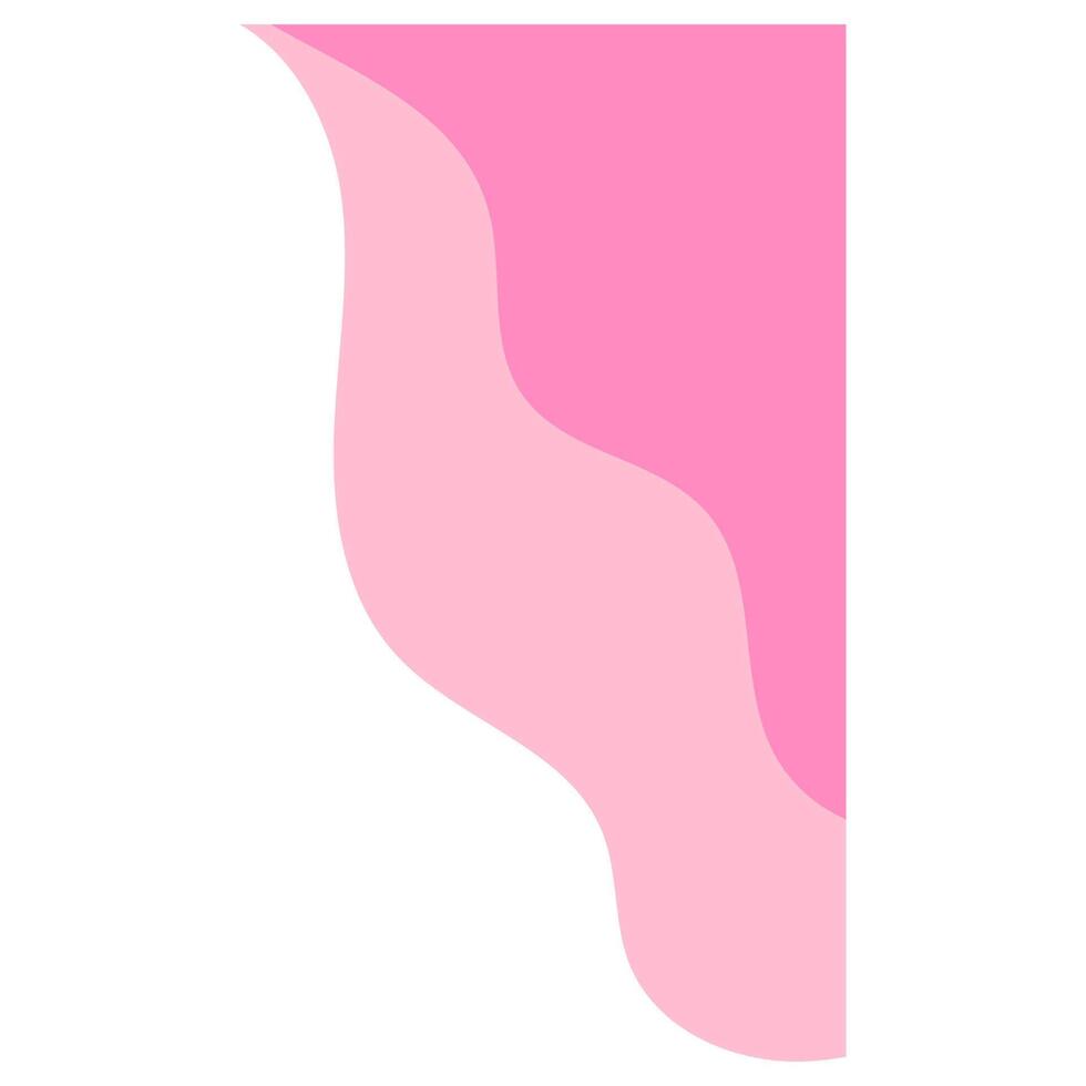 Wavy Abstract Corner With Pastel Color vector