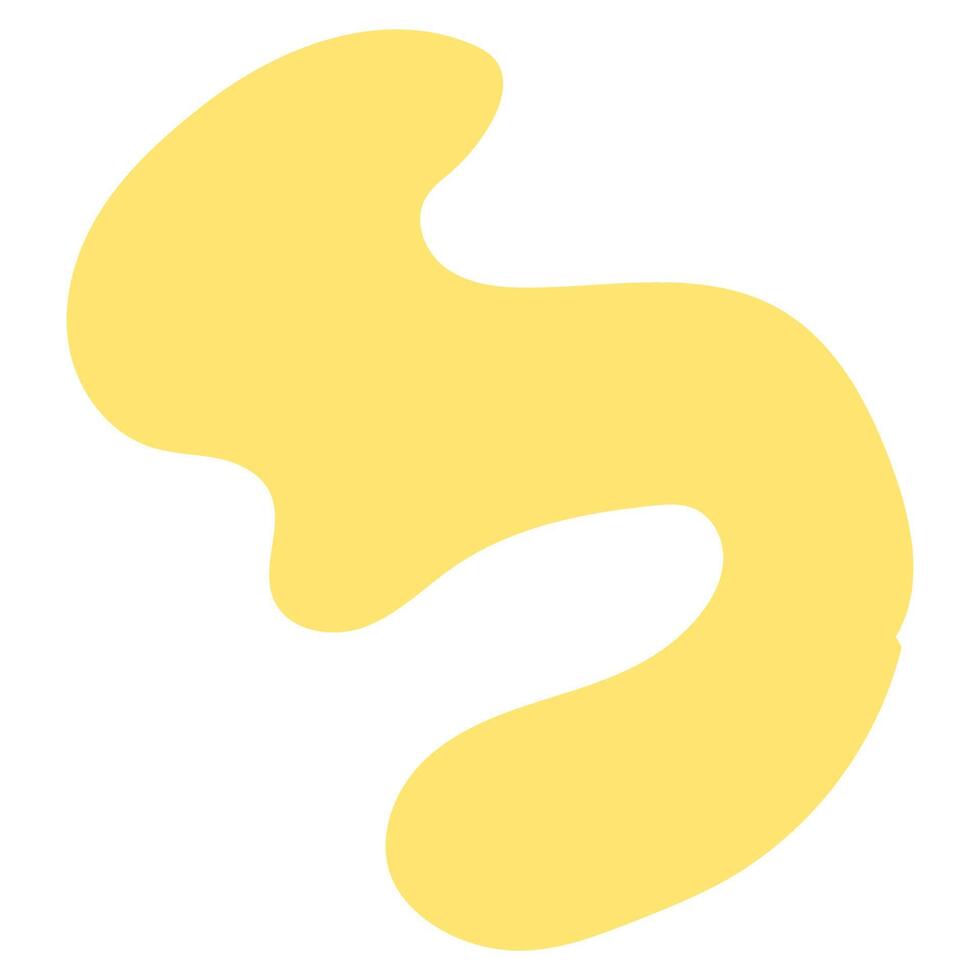 Simple Abstract Shape Element With Fun Color vector