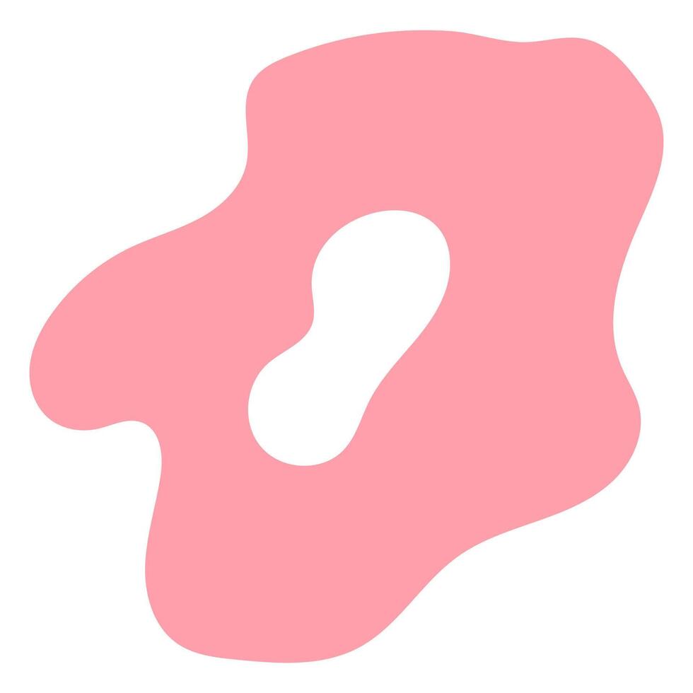Simple Abstract Shape Element With Fun Color vector