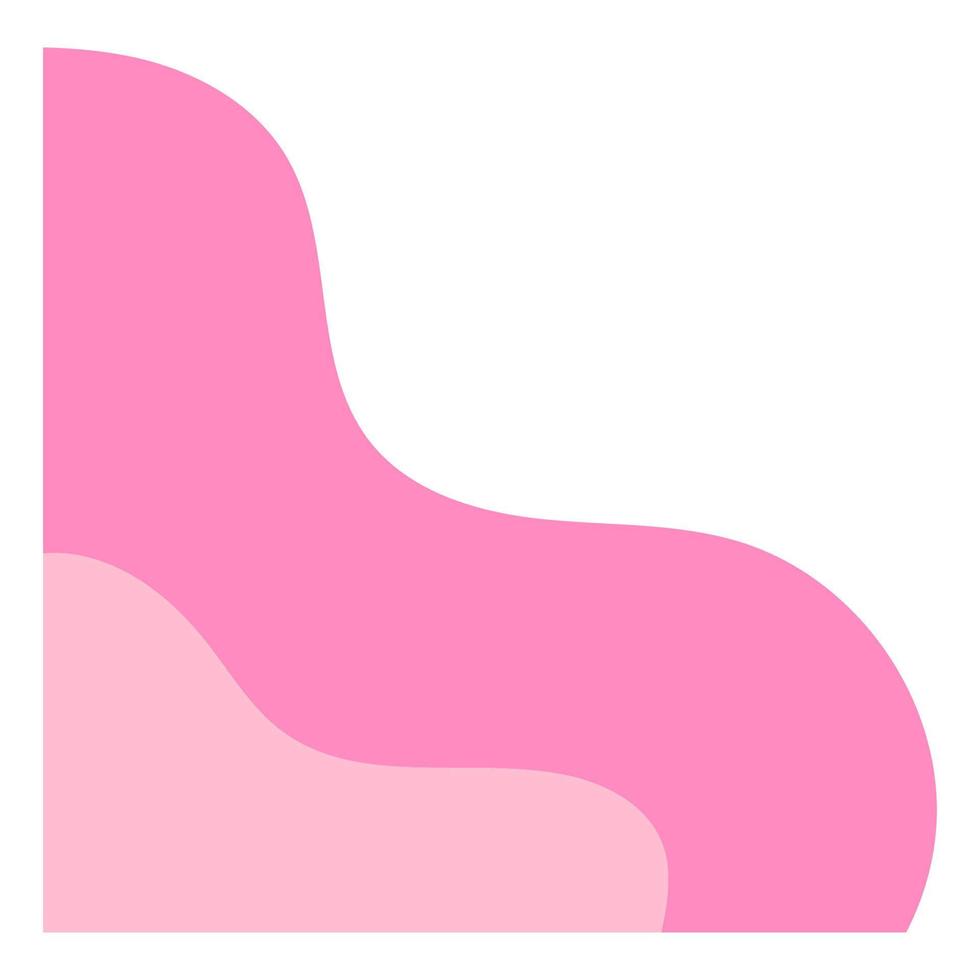 Colorful Wavy Abstract Corner with Pastel Corner vector