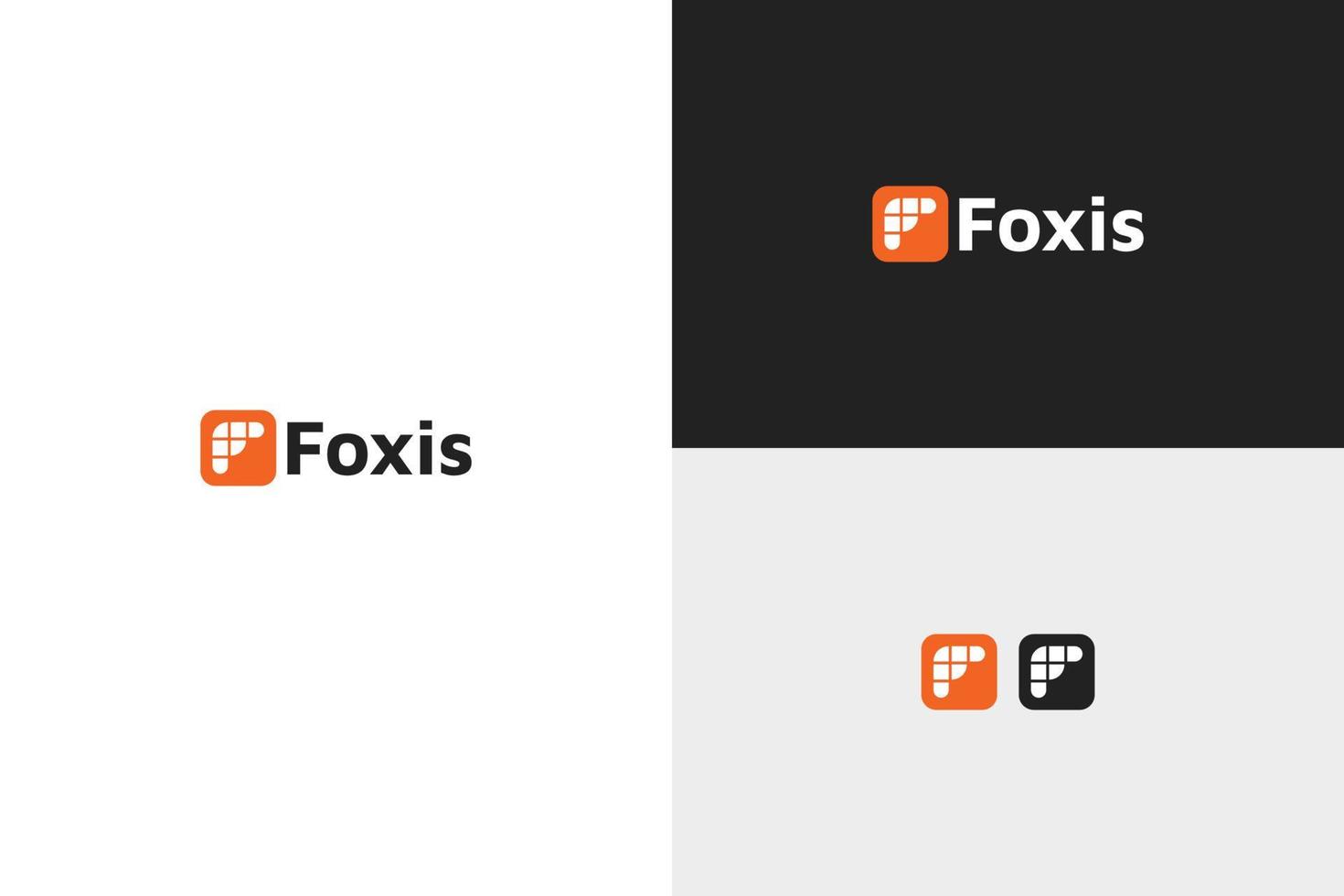 Foxis F Letter Logo vector
