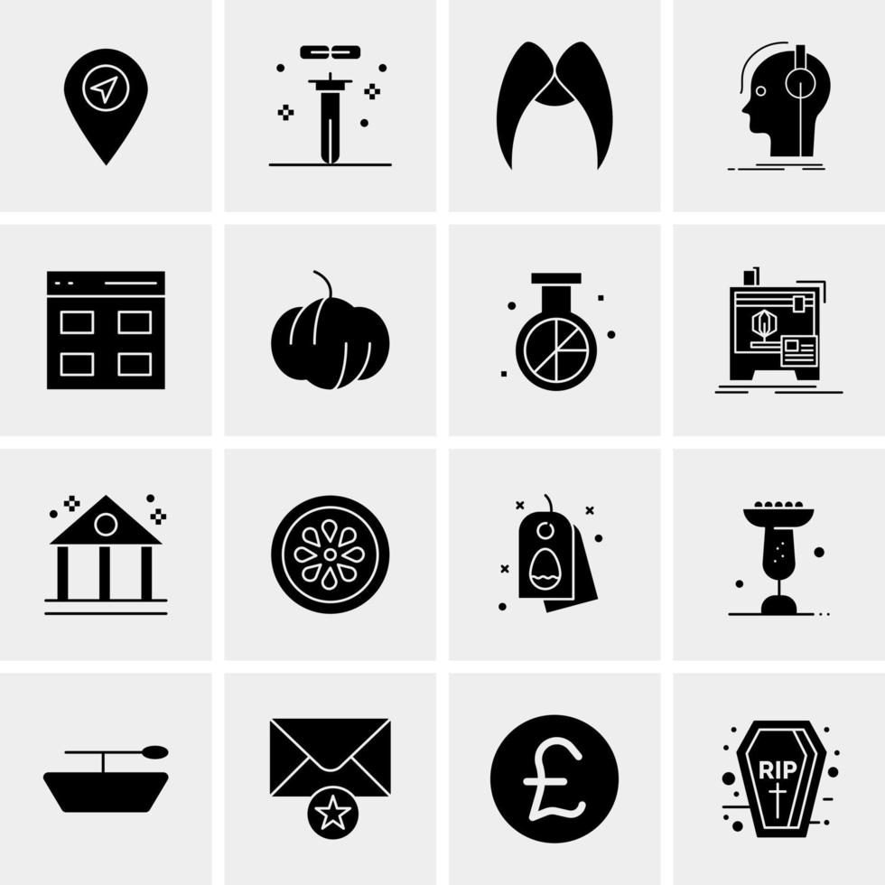 16 Universal Business Icons Vector Creative Icon Illustration to use in web and Mobile Related project