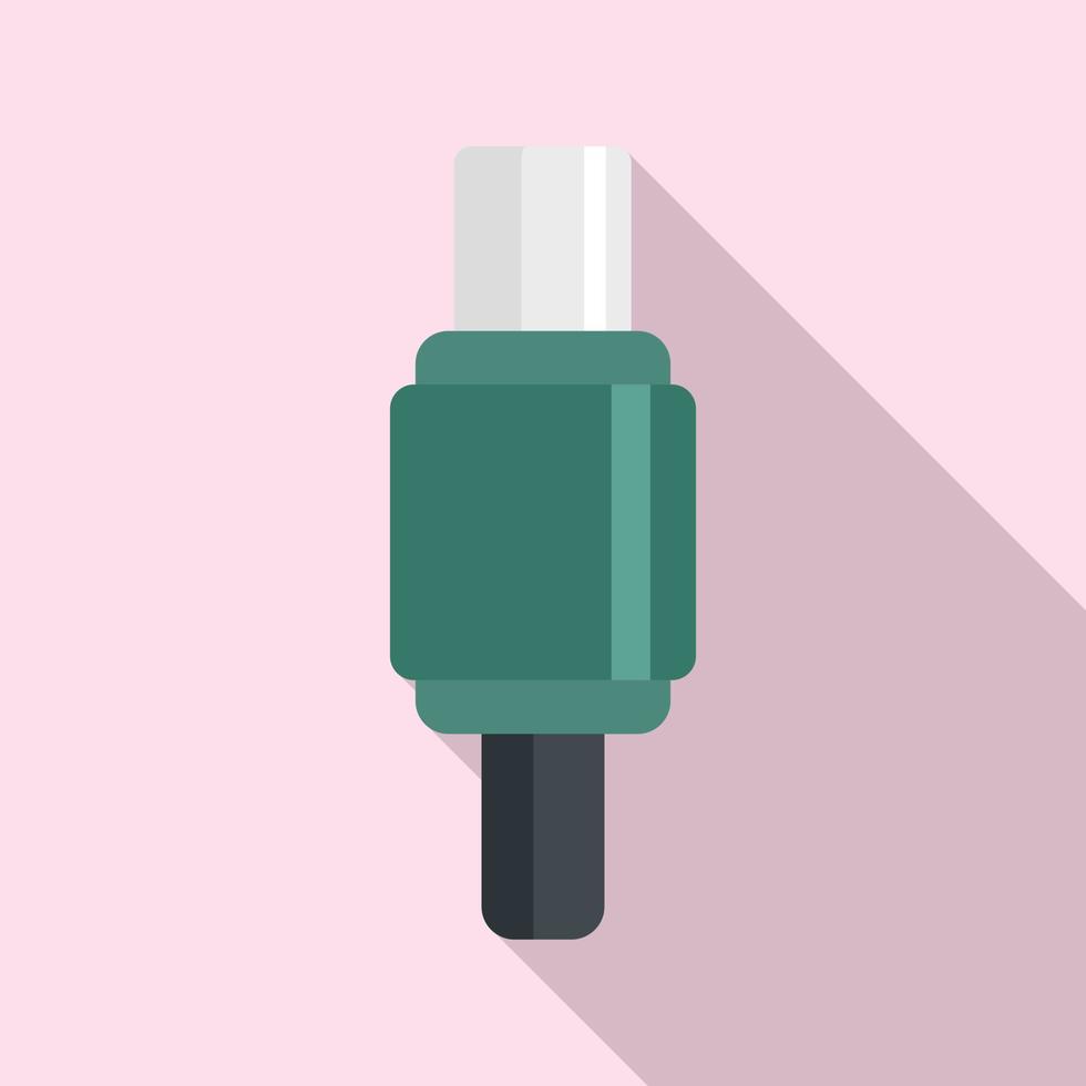 Digital adapter icon, flat style vector