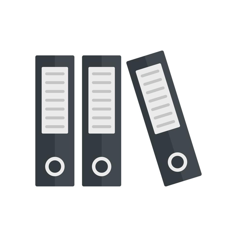 Archive folder icon, flat style vector