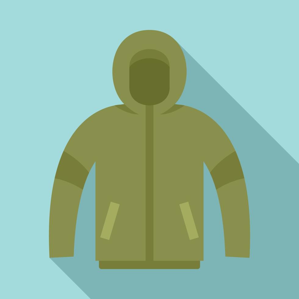 Fisherman wear icon, flat style vector