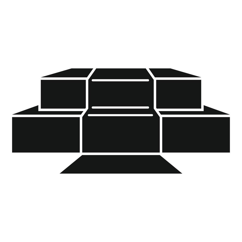 Celebrity podium icon, simple style vector