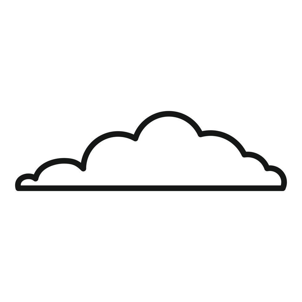 Cloud icon, outline style vector