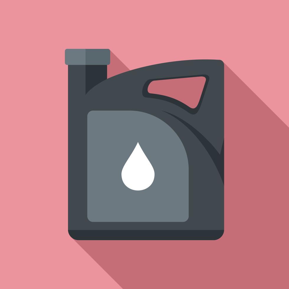 Service motor oil icon, flat style vector