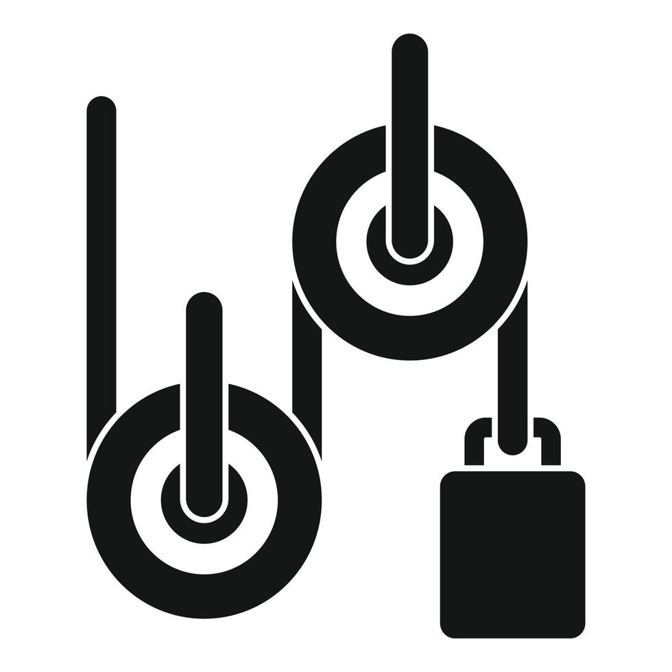 Physics roller icon, simple style vector