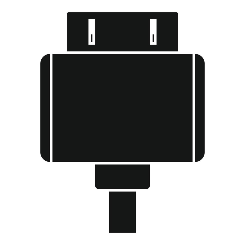 Old tablet adapter icon, simple style vector