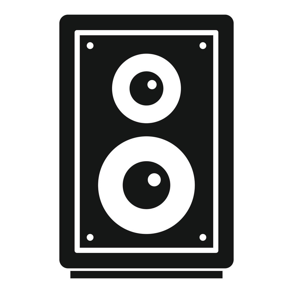Home music speaker icon, simple style vector