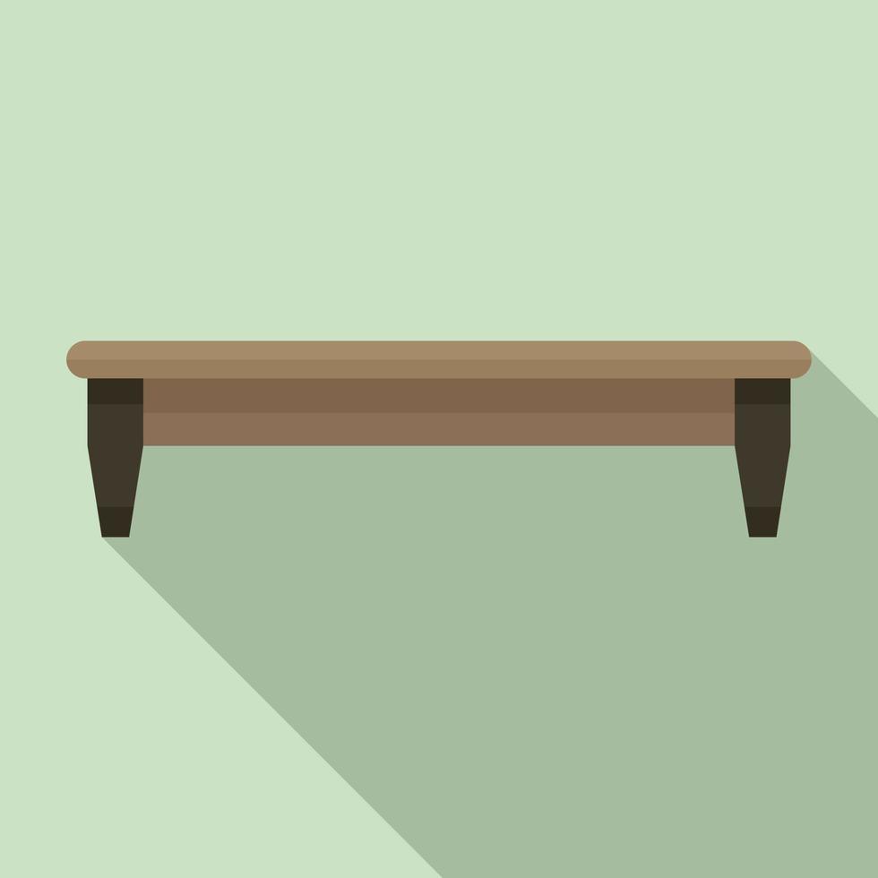 Comfort bench icon, flat style vector