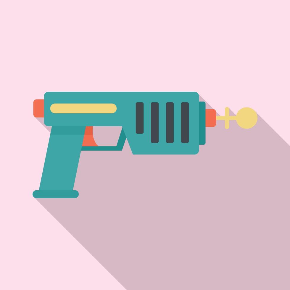 icono de blaster, estilo plano vector