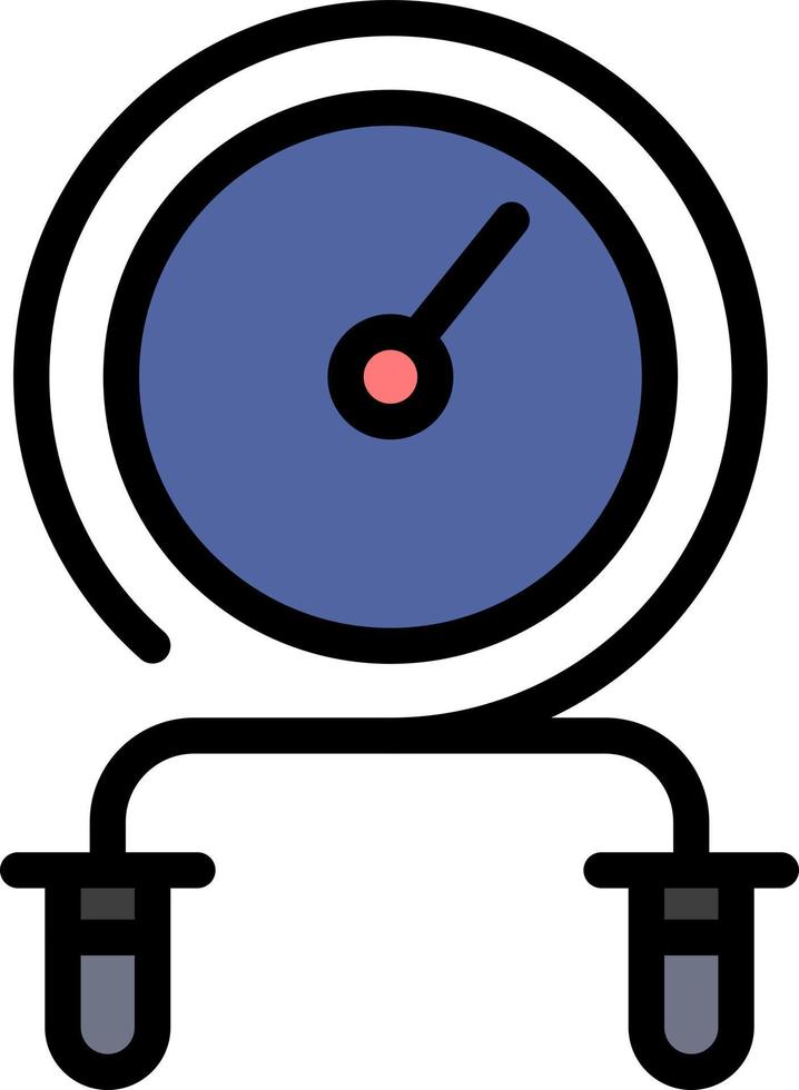 Fast Fitness Hit Intensity Training  Flat Color Icon Vector icon banner Template