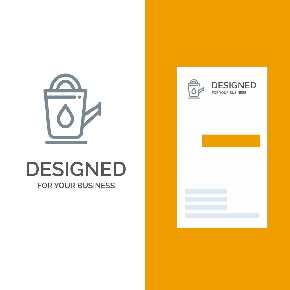 Bath Bathroom Shower Water Grey Logo Design and Business Card Template vector