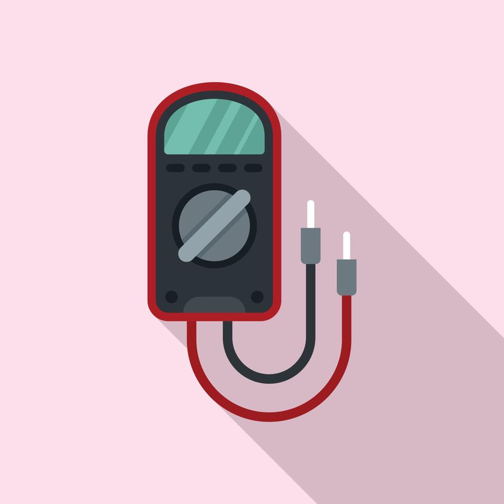 Test multimeter icon, flat style vector