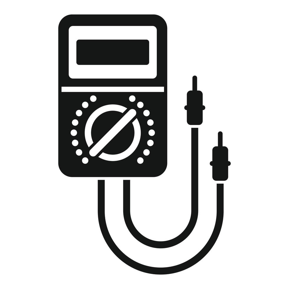 Multimeter instrument icon, simple style vector