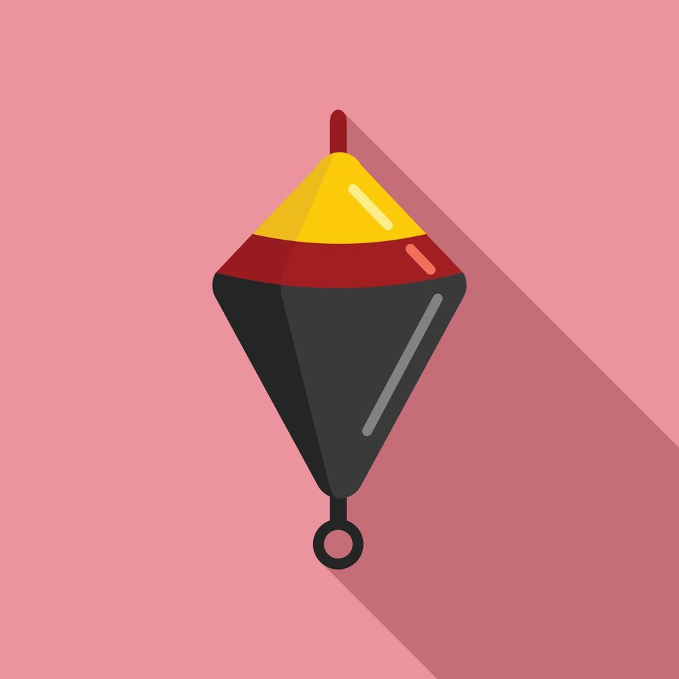 Bobber accessory icon, flat style vector