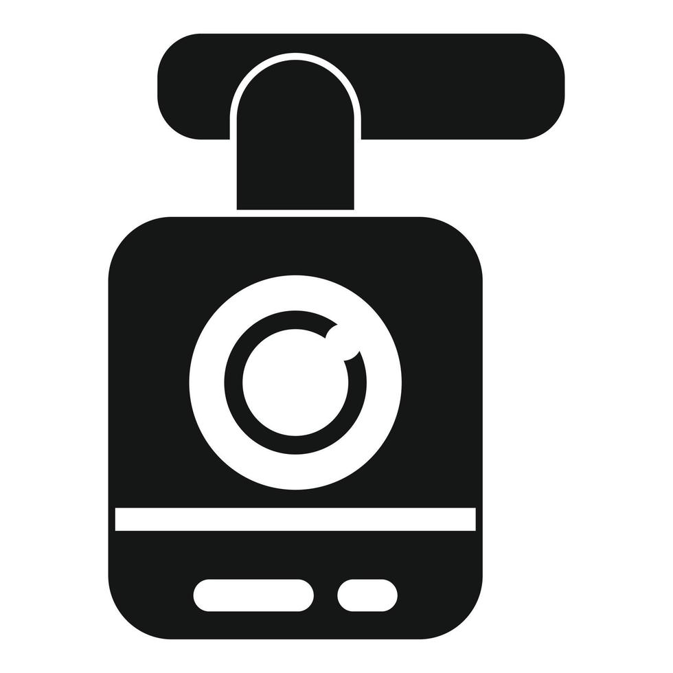 Dvr icon, simple style vector