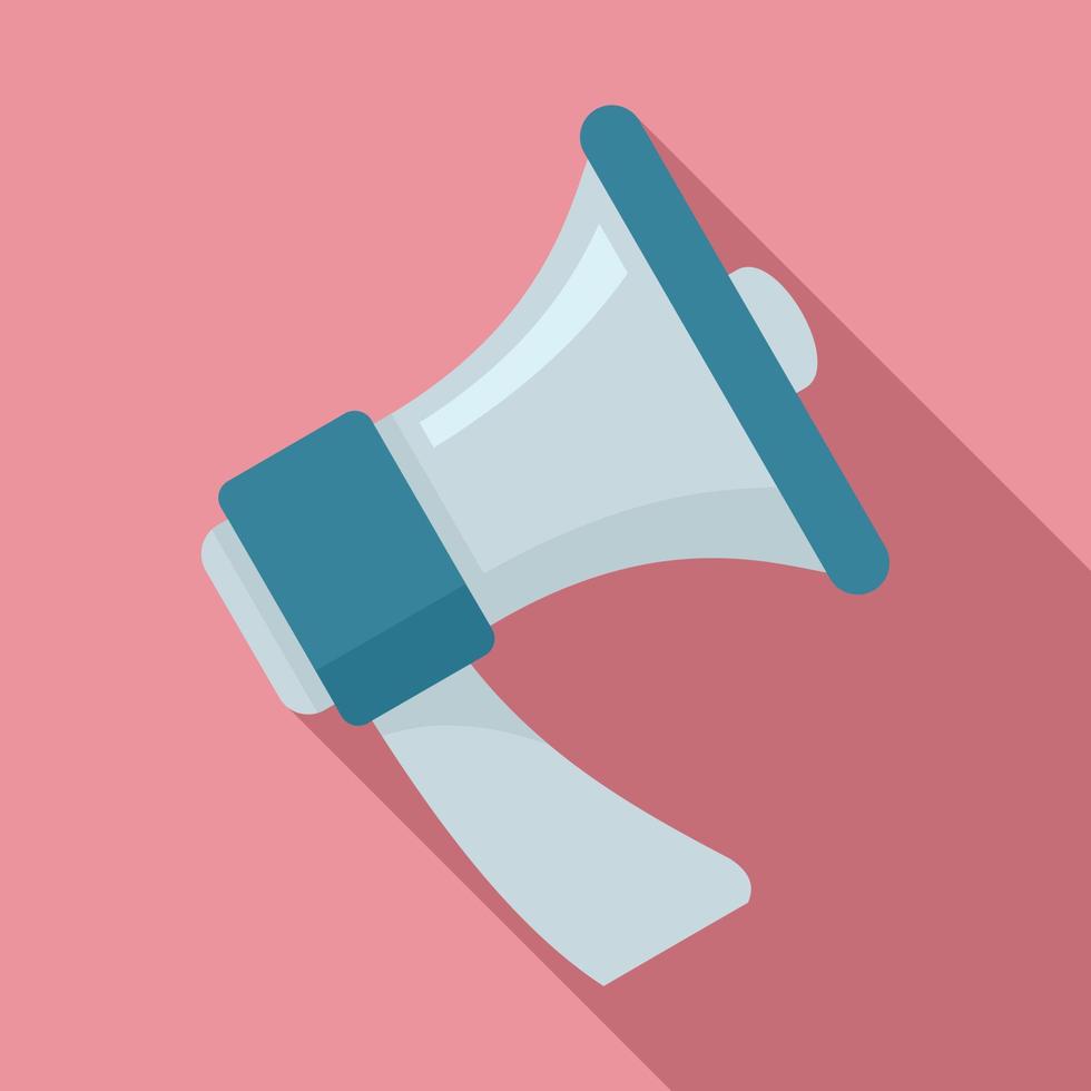 Megaphone icon, flat style vector