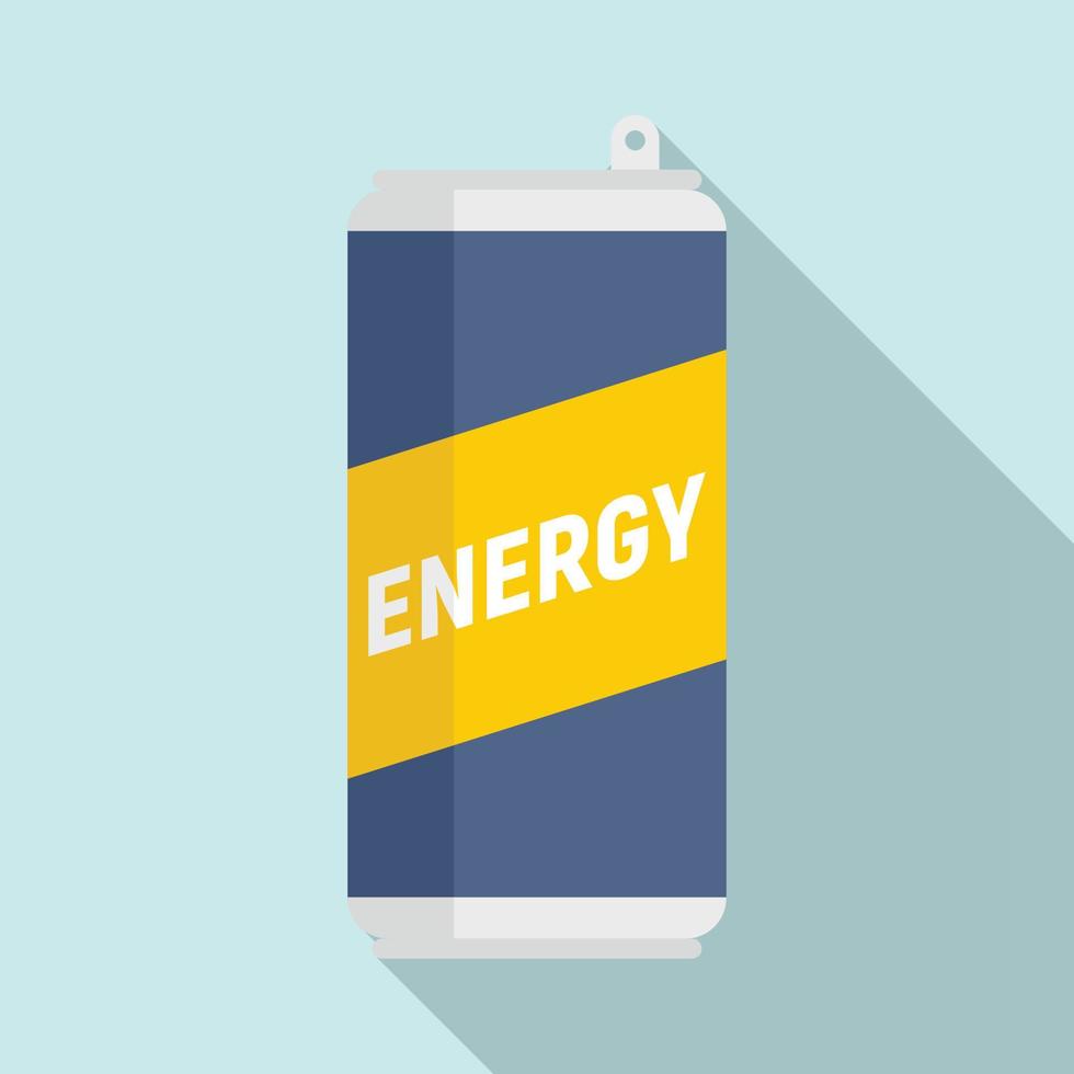 Sport energy drink icon, flat style vector