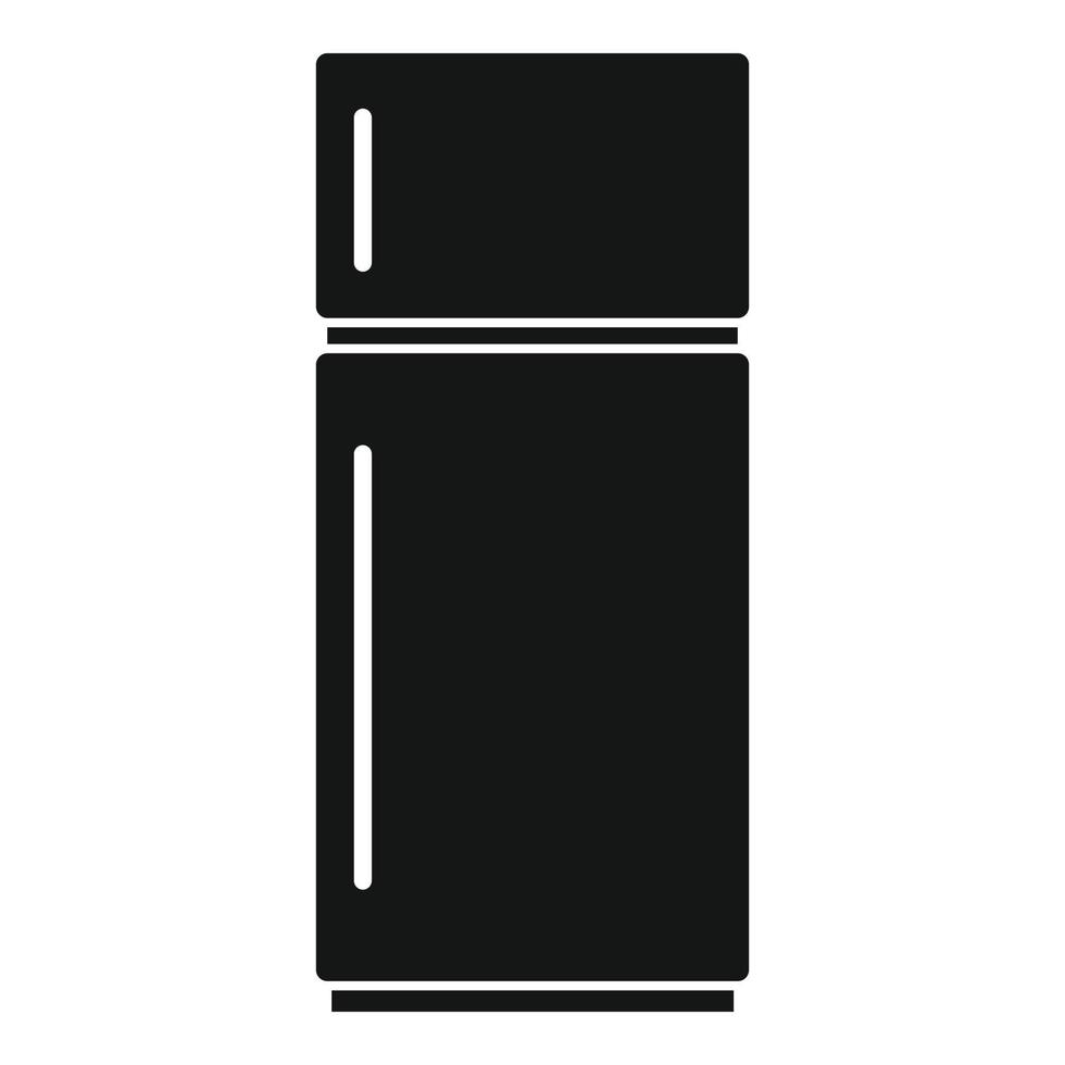 Cold fridge icon, simple style vector