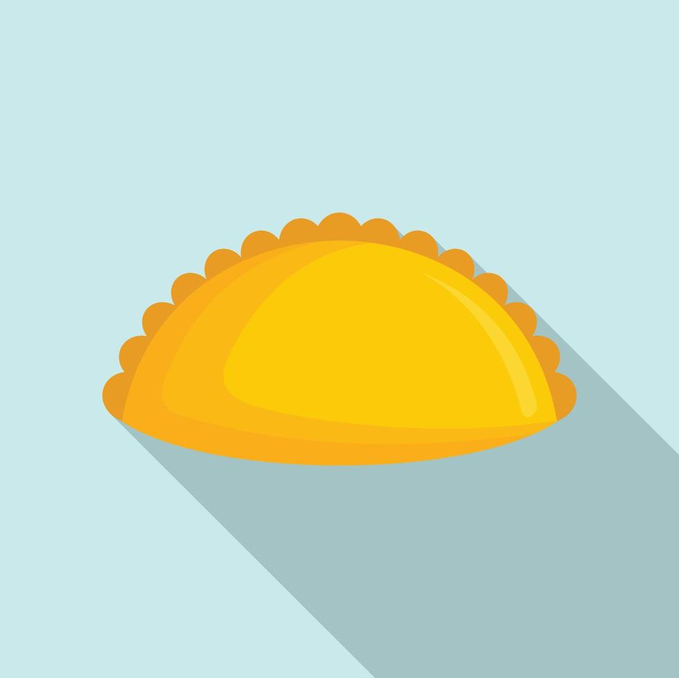 Peru bakery icon, flat style vector