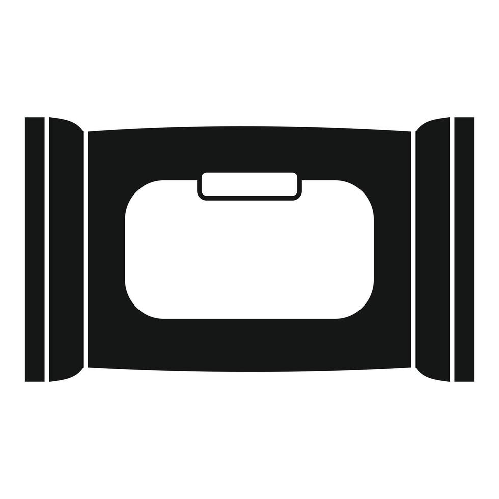 Wet napkins icon, simple style vector