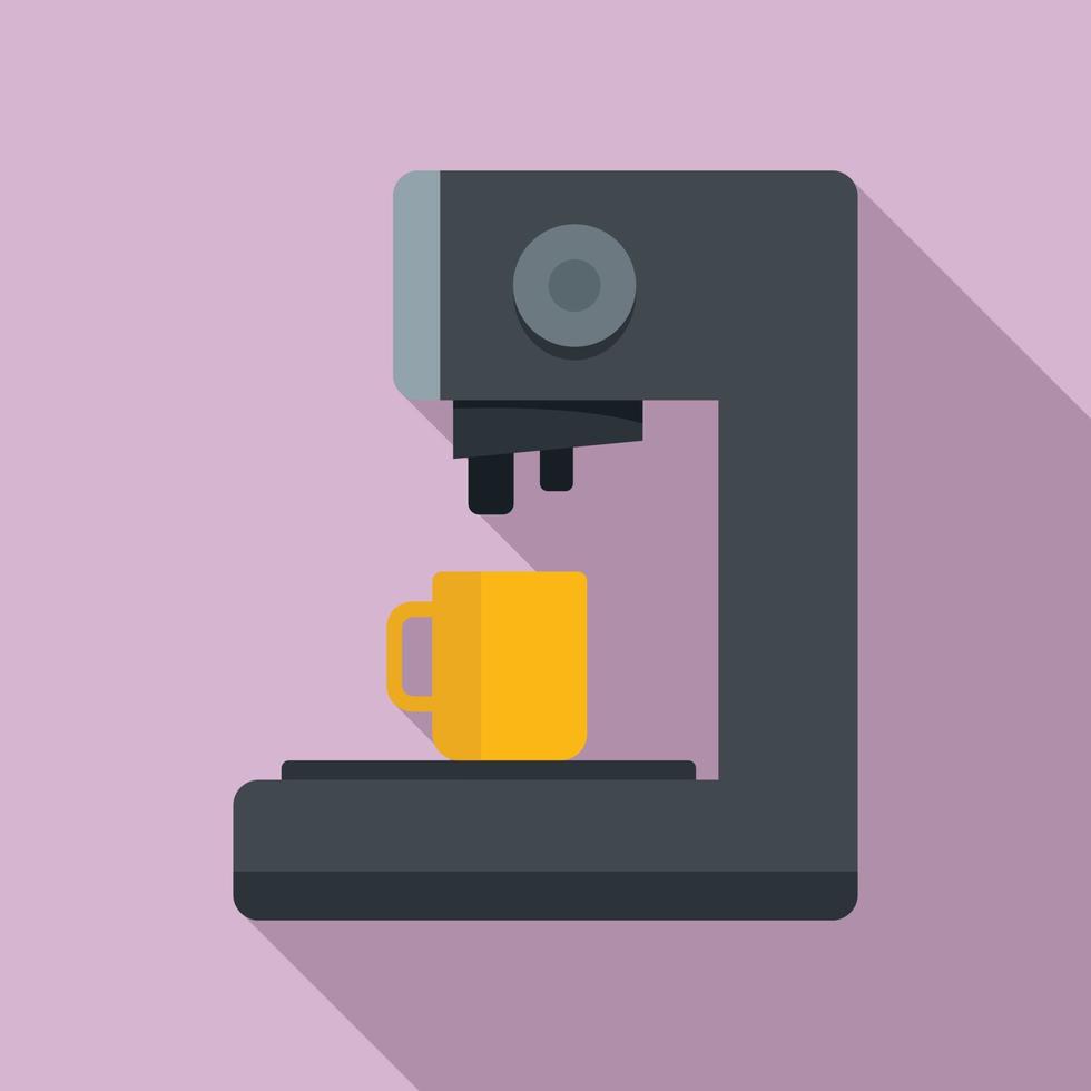 Capsule coffee machine icon, flat style vector