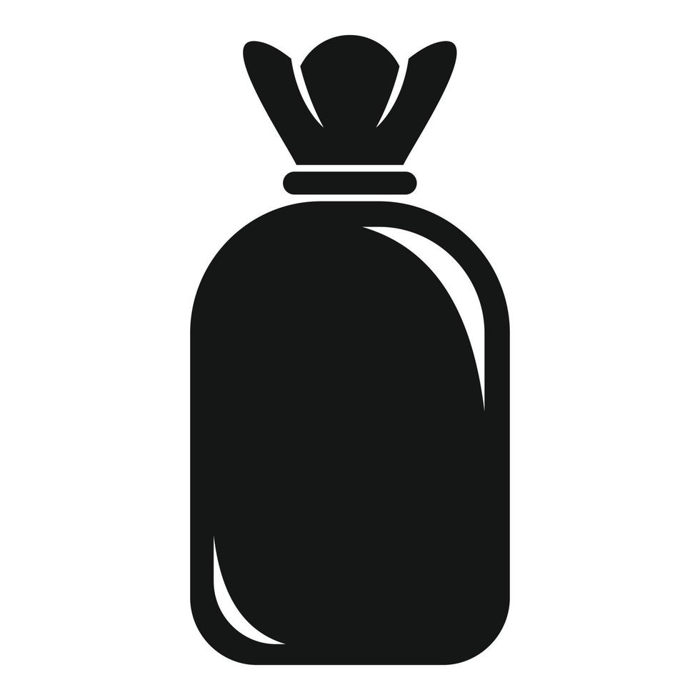 icono de saco de bolsa, estilo simple vector