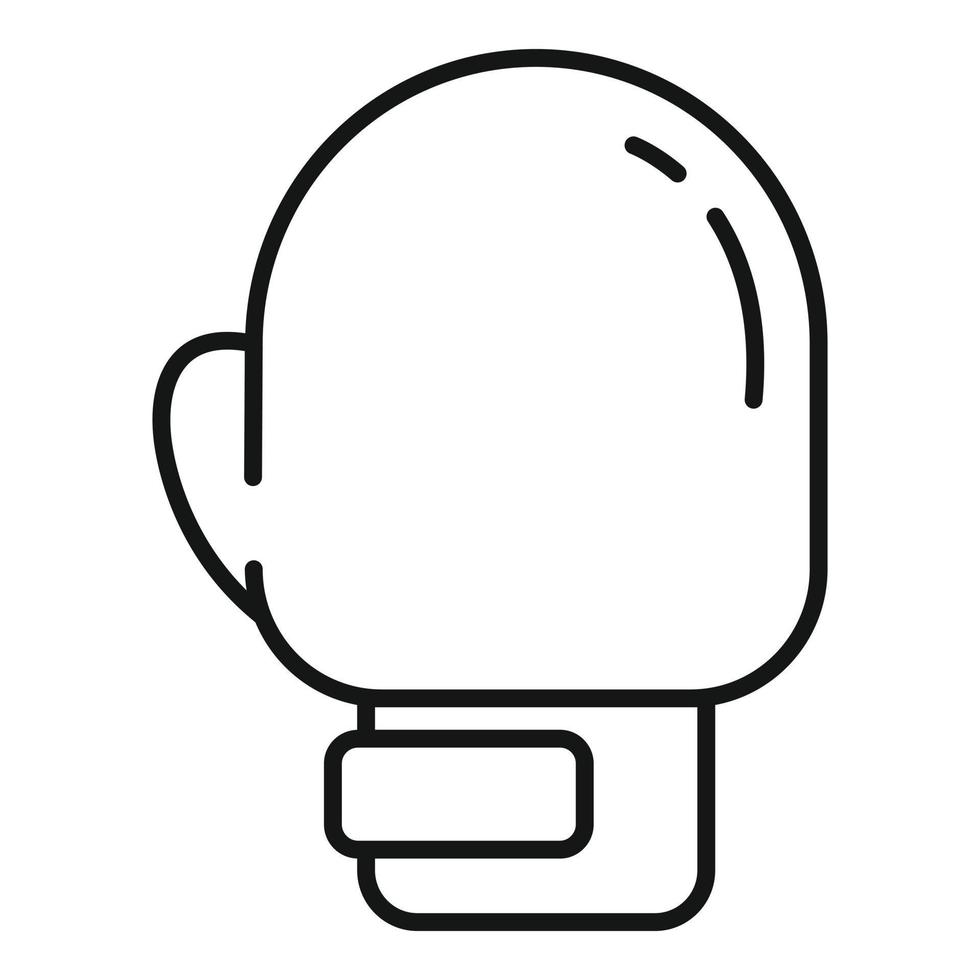 Boxing globe icon, outline style vector