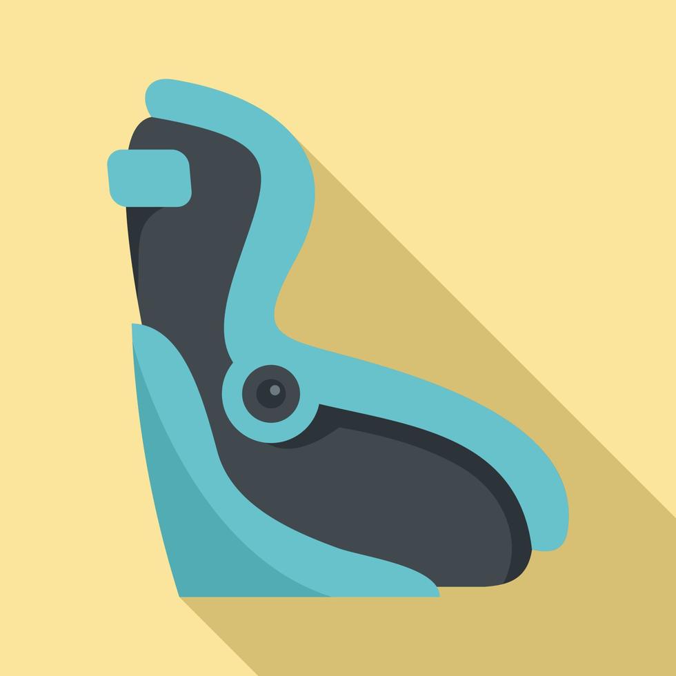 Car baby seatbelt icon, flat style vector