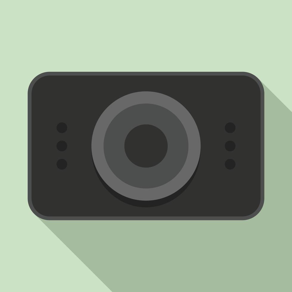 Car registrator icon, flat style vector