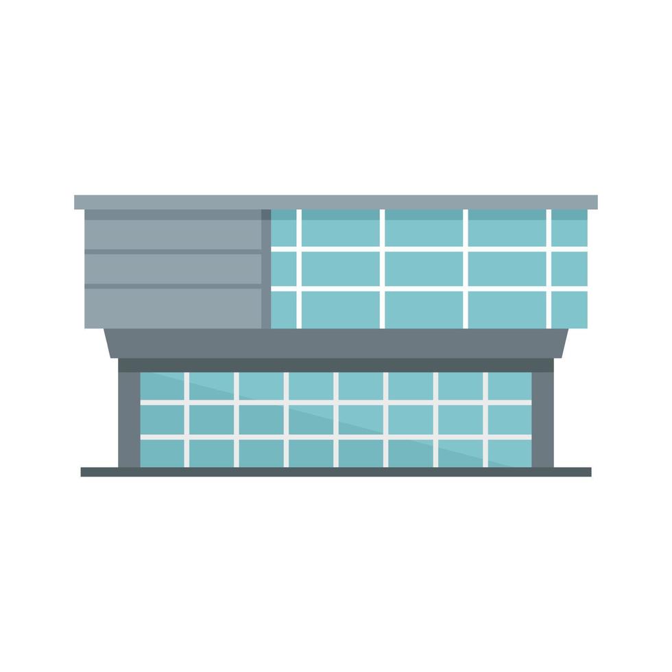 Window glass mall icon, flat style vector