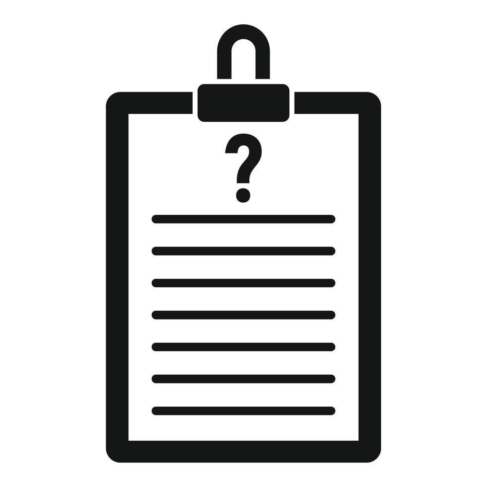 Request checkboard icon, simple style vector