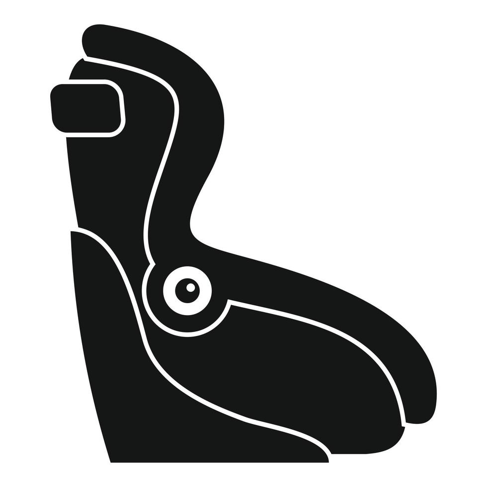 Car baby seatbelt icon, simple style vector