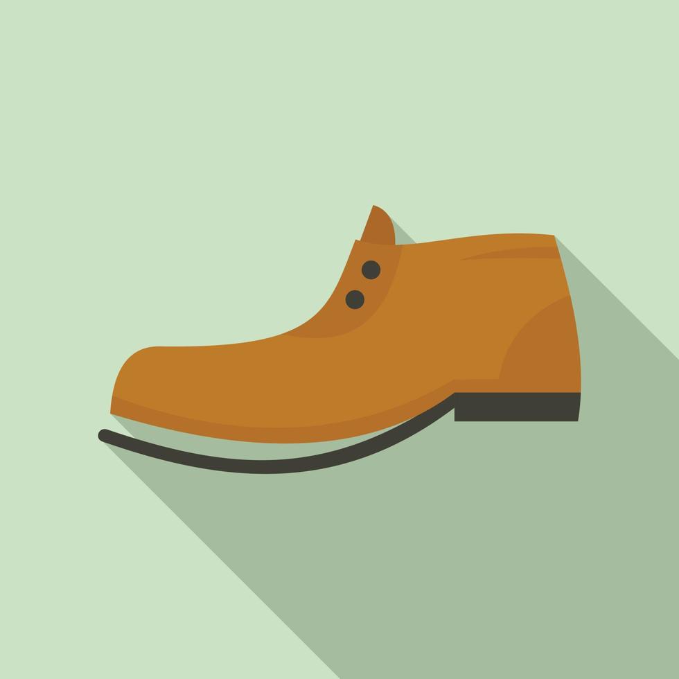 Garbage shoe icon, flat style vector