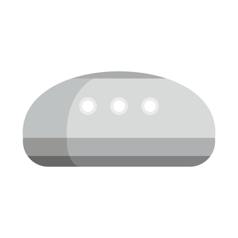 Wireless smart speaker icon, flat style vector