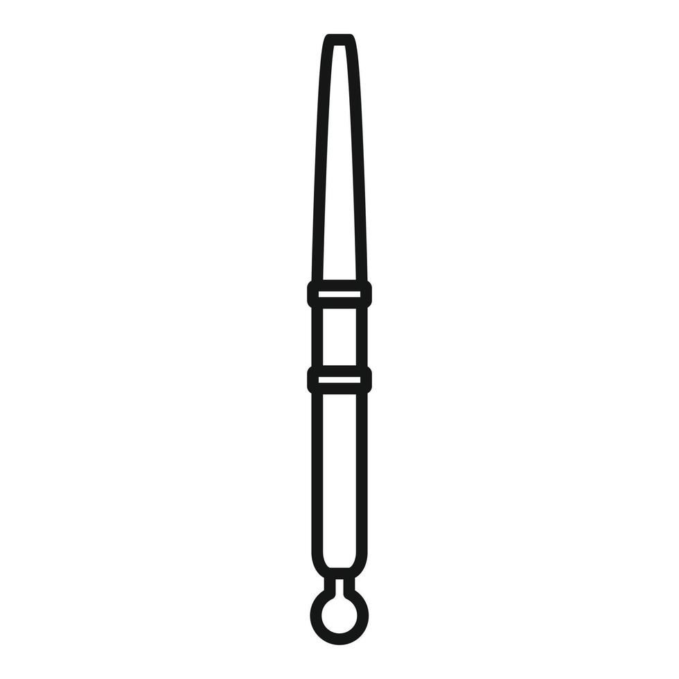 Bobber equipment icon, outline style vector