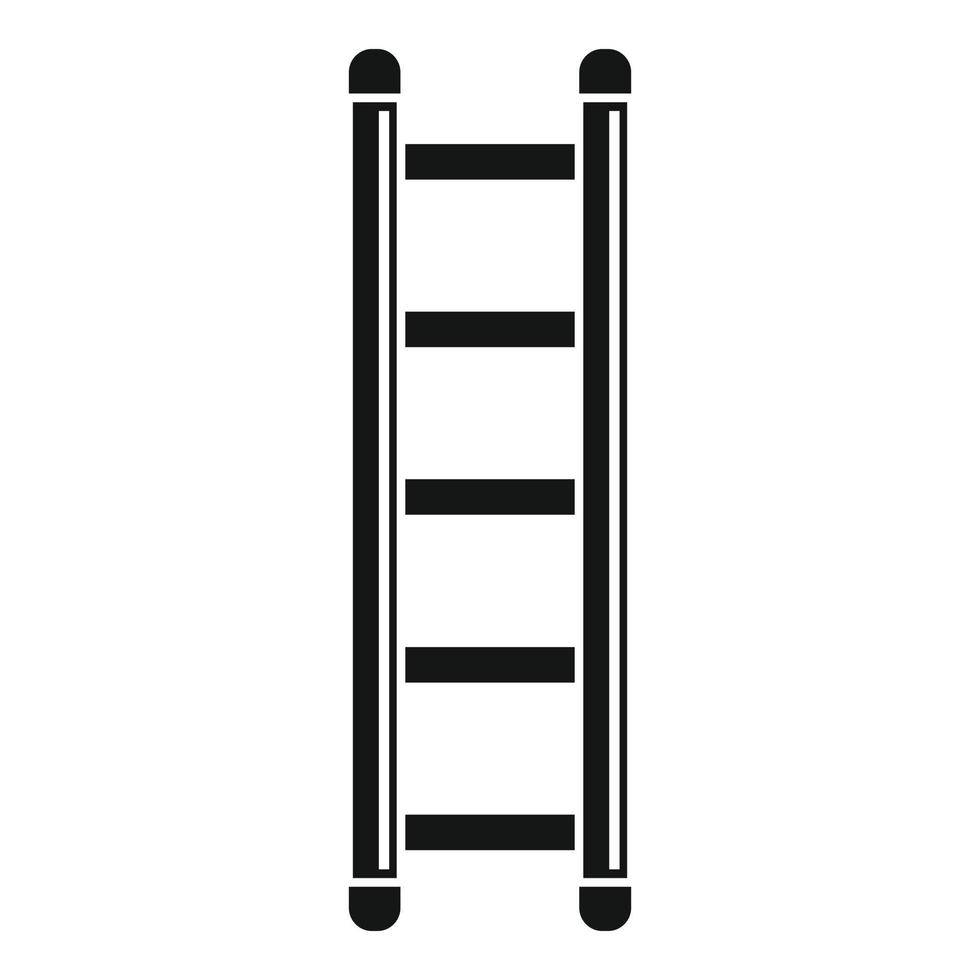 icono de escalera, estilo simple vector