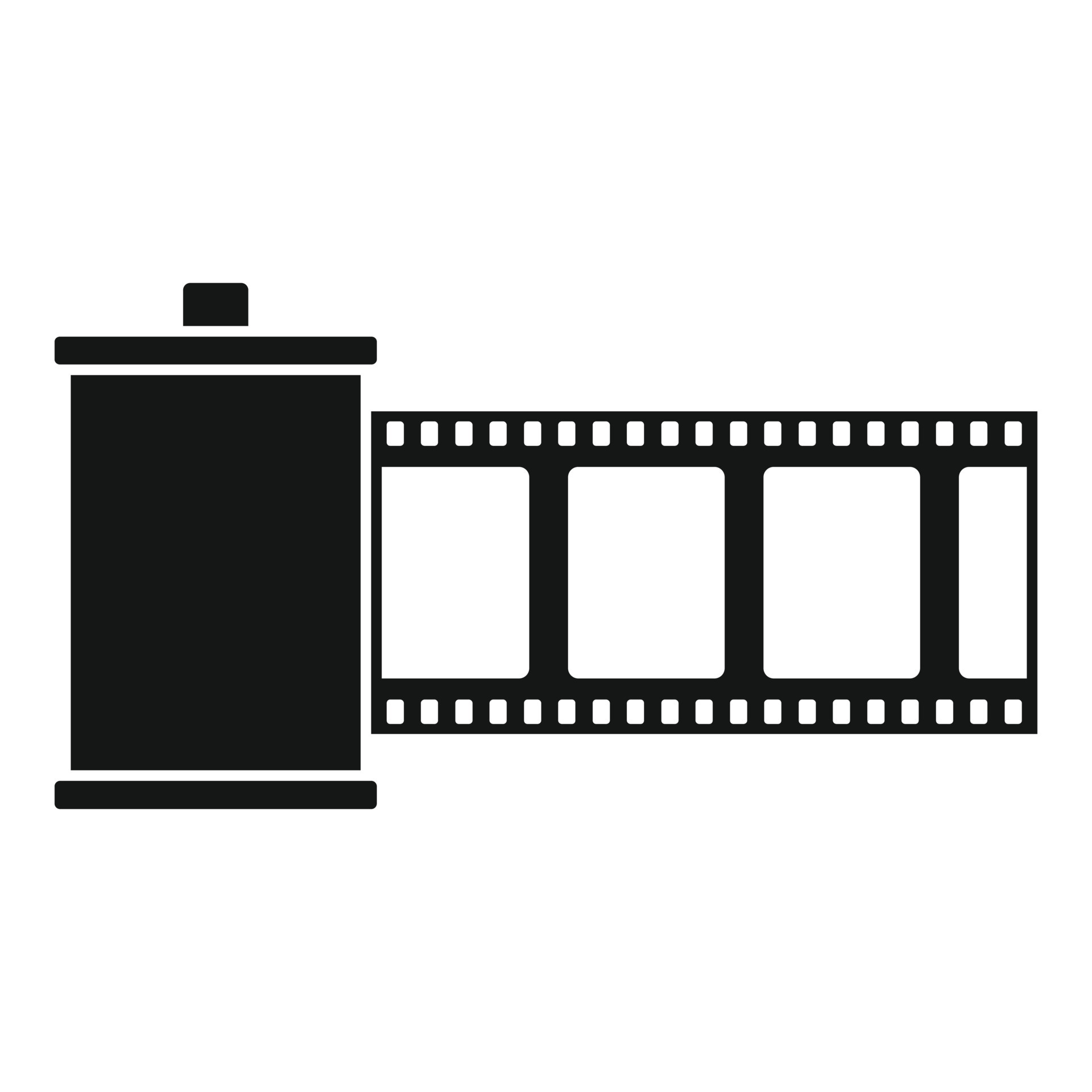 Film roll icon, simple style 14545280 Vector Art at Vecteezy