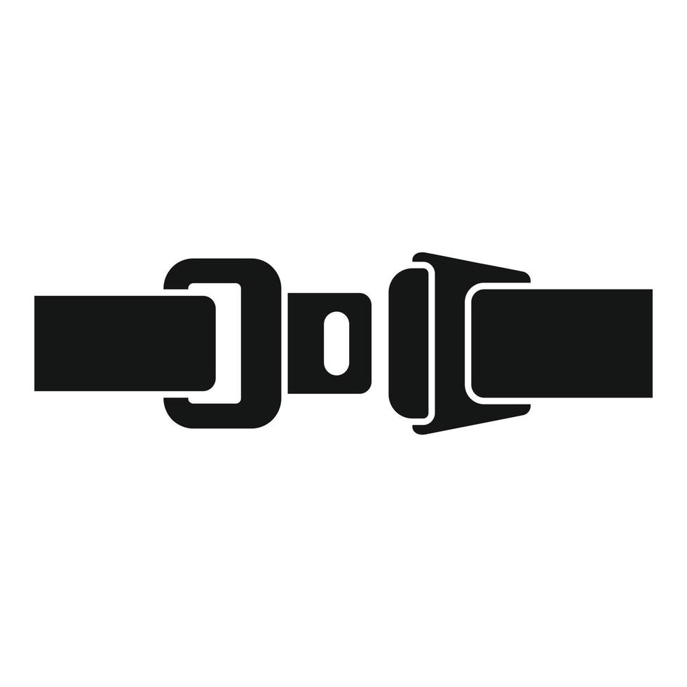 Drive seatbelt icon, simple style vector