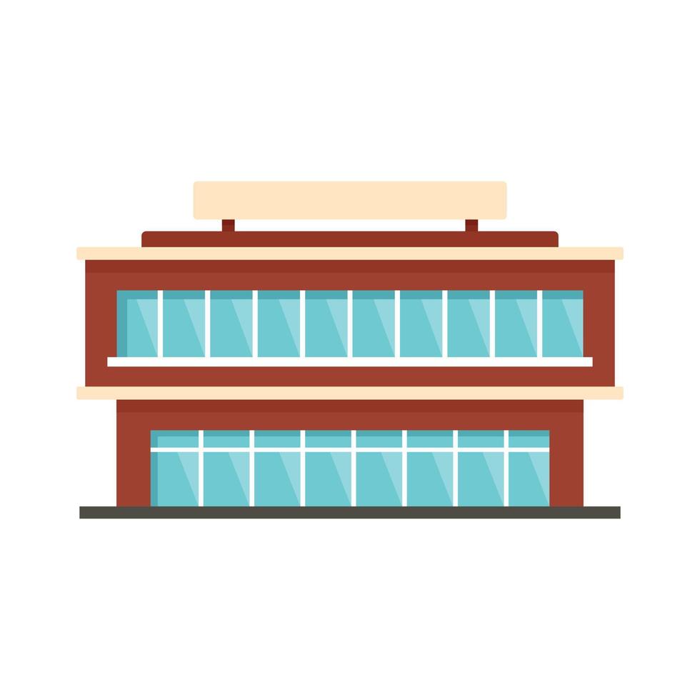 City mall icon, flat style vector