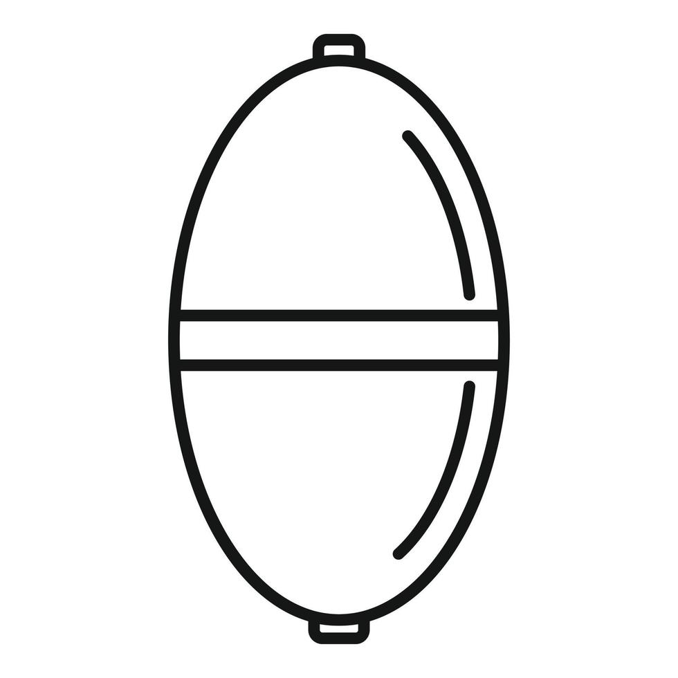 Bobber cork icon, outline style vector