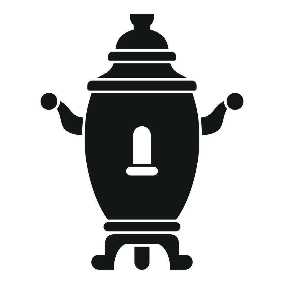 Russia samovar icon, simple style vector