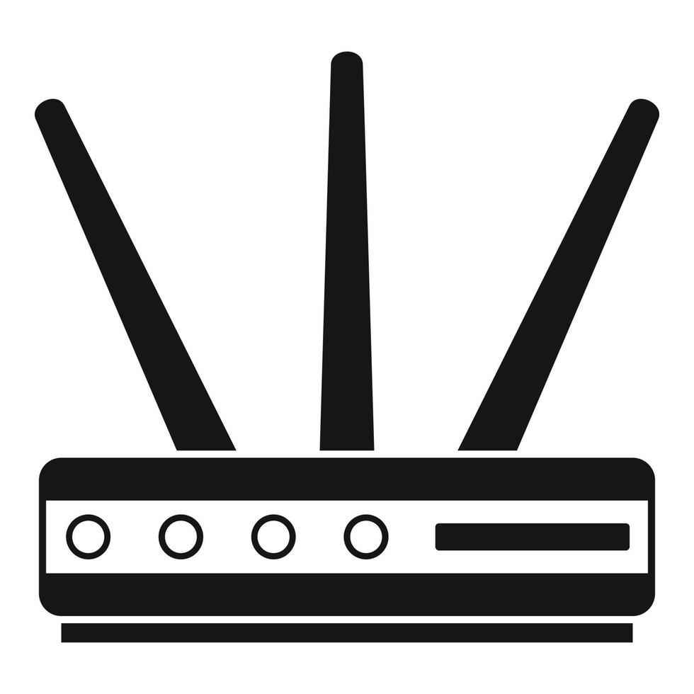 Data router icon, simple style vector
