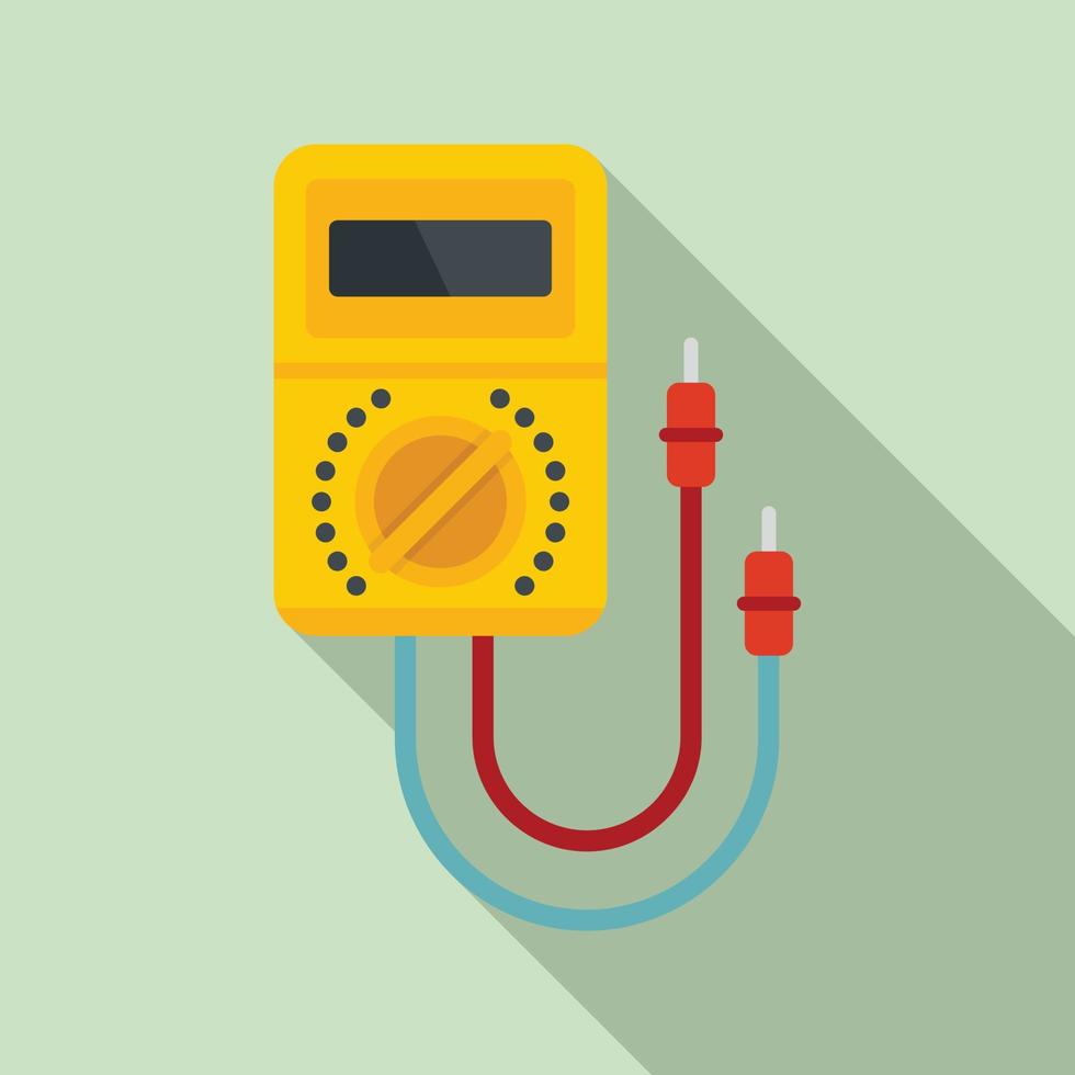 Multimeter instrument icon, flat style vector