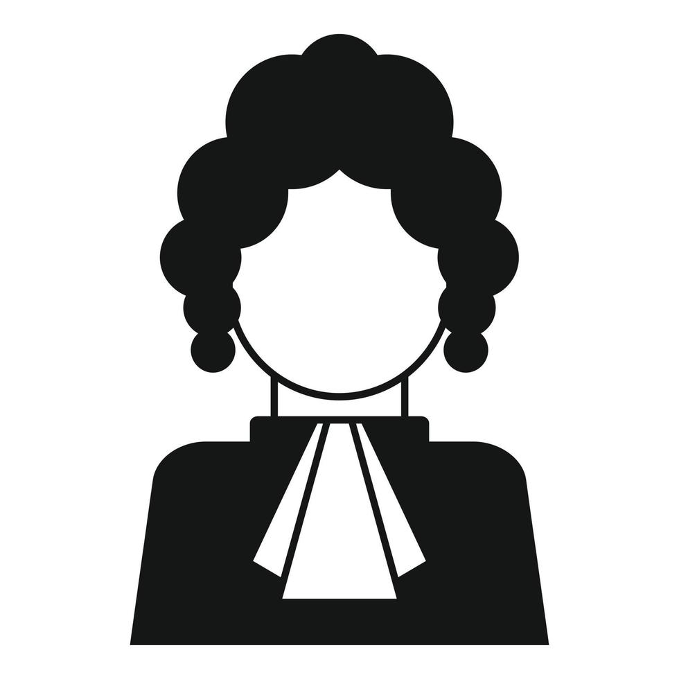 Judge person icon, simple style vector